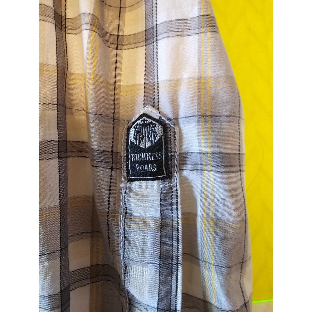 ROAR CLOTHING Shirt Mens M Button Down Embroidered Long Sleeve, Rodeo - Picture 8 of 8